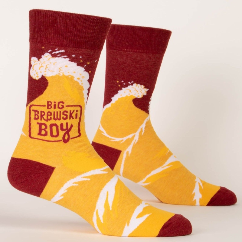 Blue Q Men’s Crew Socks – Big Brewski Boy