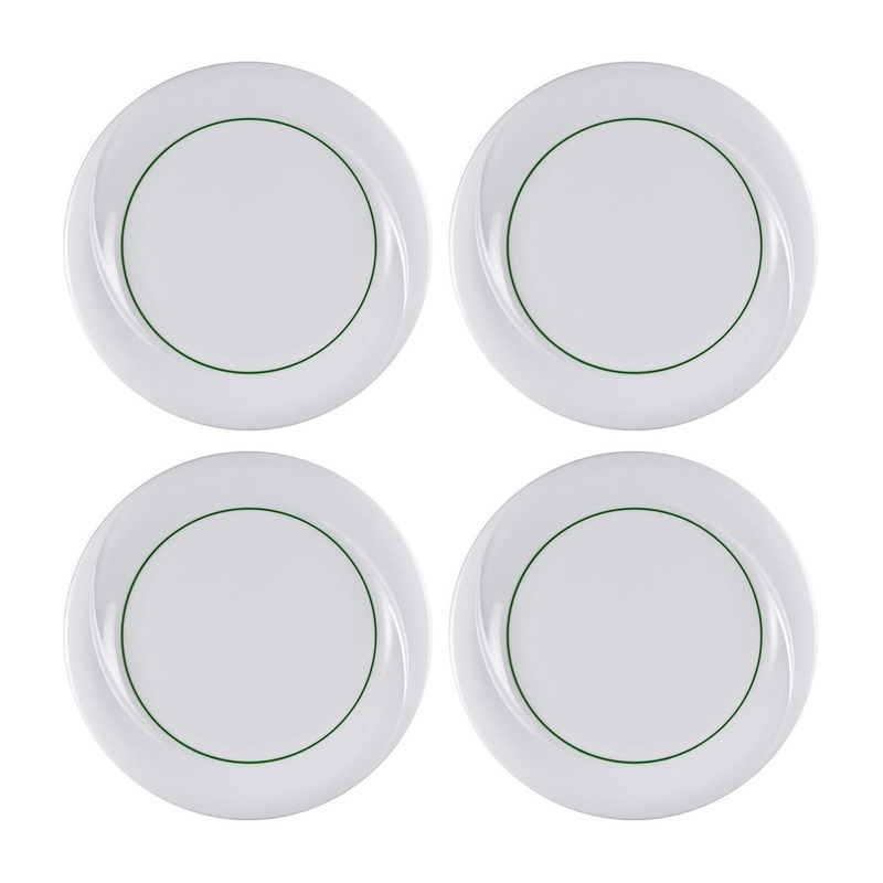 Porcelain X-tanbul dia.9″ Round Decorated Porcelain Plate (Set of 4)