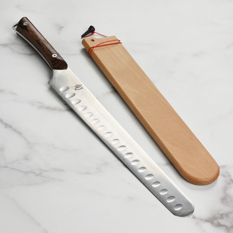 Shun Kanso 12″ Hollow Edge Brisket Knife with Saya