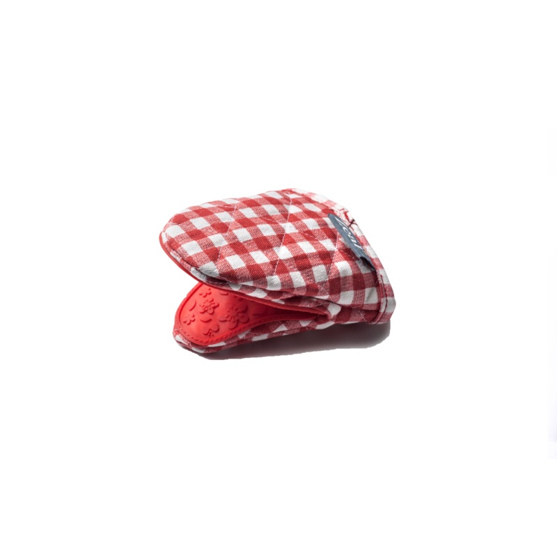 Silicone Mini Oven Glove – Red Gingham