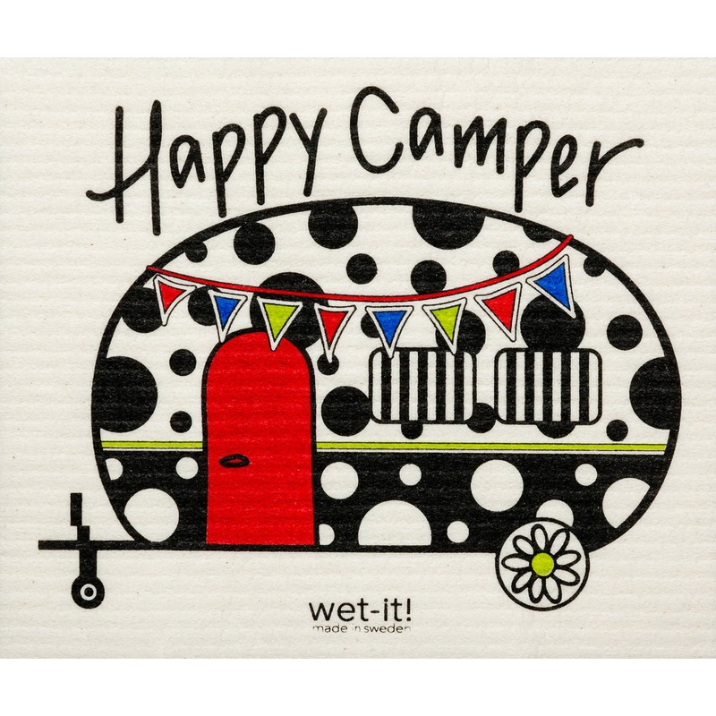 Wet-it! Swedish Dishcloth – Happy Camper
