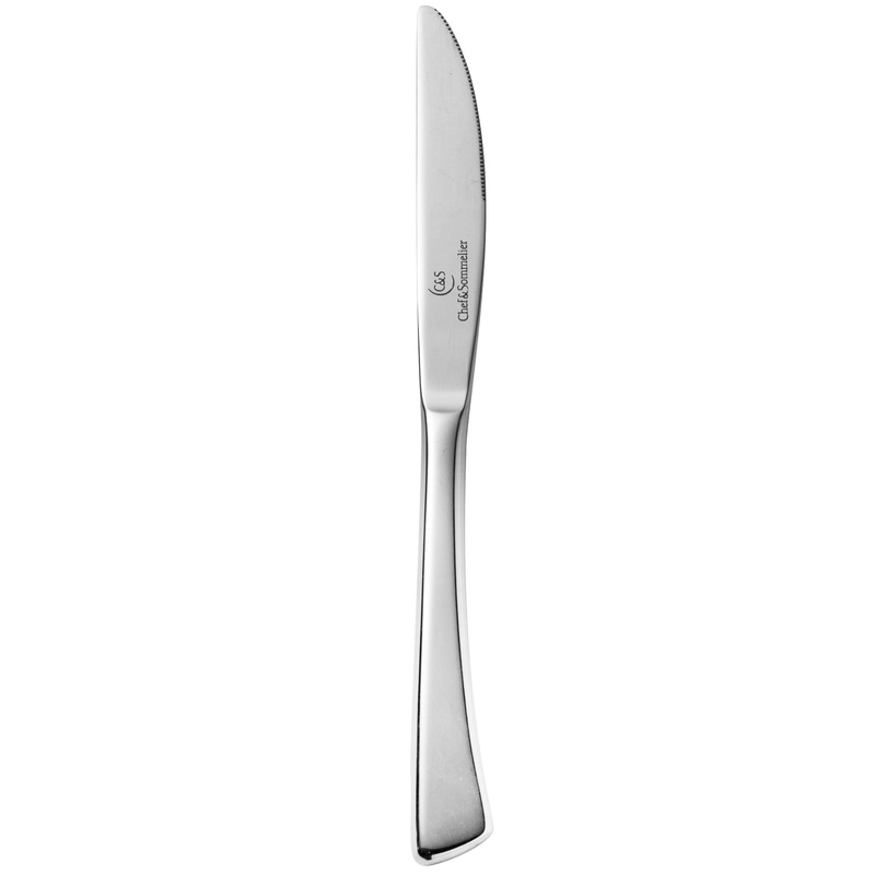 Chef & Sommelier T5208 Ezzo 8 5/8″ 18/10 Stainless Steel Extra Heavy Weight Dessert Knife by Arc Cardinal – 12/Pack