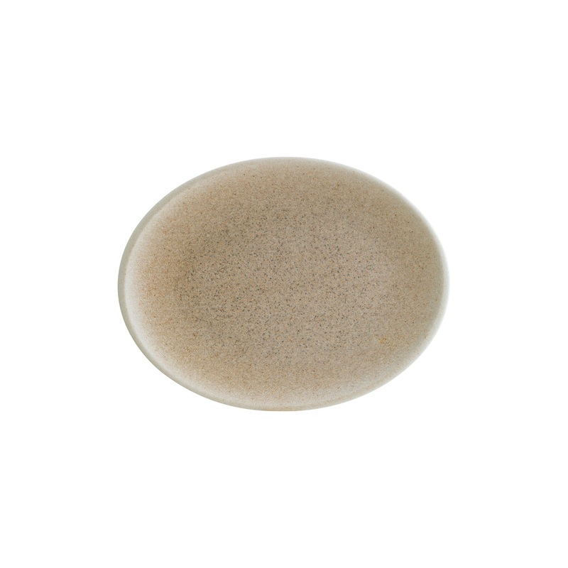 Luca Salmon Matte 12.25″ x 9.5″ x h:1″ Oval Salmon Porcelain Platter