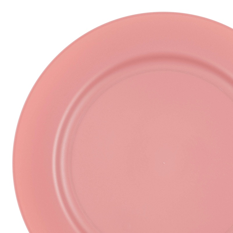 Matte Fuchsia Round Disposable Plastic Appetizer/Salad Plates (7.5″)