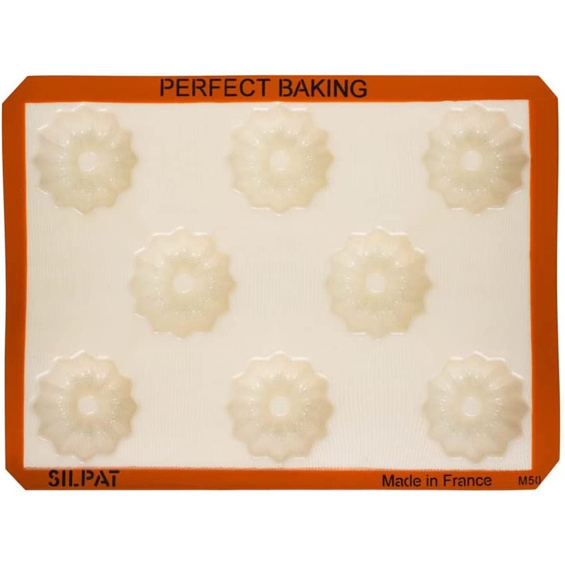 Silpat Perfect Mini Fluted Cake Mold – 15″ x 8″ x 3″