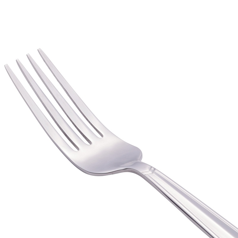 World Tableware 146 039 Vermont 7 7/8″ 18/0 Stainless Steel Heavy Weight European Dinner Fork – 12/Pack
