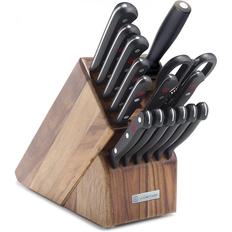 Wusthof Gourmet – 16 Pc. Knife Block Set, Acacia