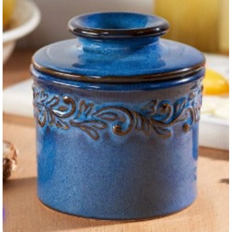 Butter Bell Crock Antique – Denim Blue