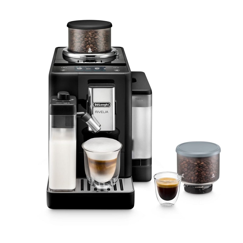 DeLonghi Rivelia Super Automatic Espresso Machine EXAM44055B (Onyx Black)