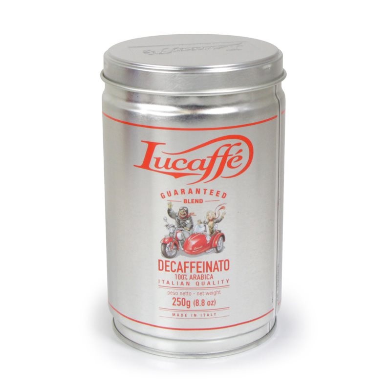 Lucaffe Decaffeinated Espresso Beans 250g Tin – V0026