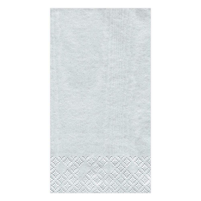 Moir Paper Guest Towel Napkins in Platinum – Pkg/15