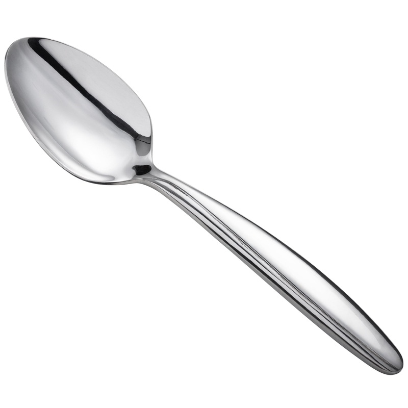 Oneida B636STBF Glissade 8 1/4″ 18/0 Heavy Weight Stainless Steel Tablespoon / Serving Spoon – 12/Pack