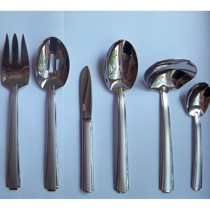 Oneida Satin Etage 6 Piece Hostess & Serving Set