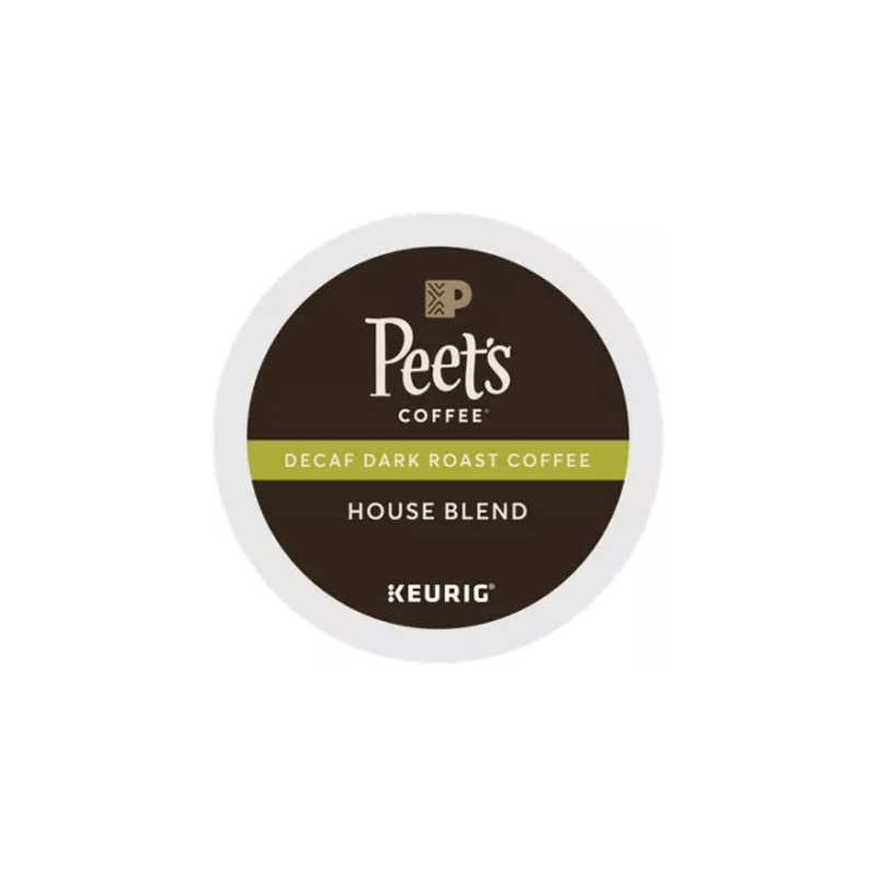 Peet’s Coffee House Blend Decaf K-Cup Coffee – 22 Count Box