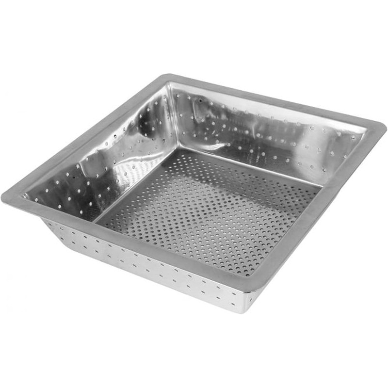 Stainless Steel Floor Sink Basket- Square Screens Strainer Sink Drain Cover Suitable for Kitchen Restaurant Bar Buffet