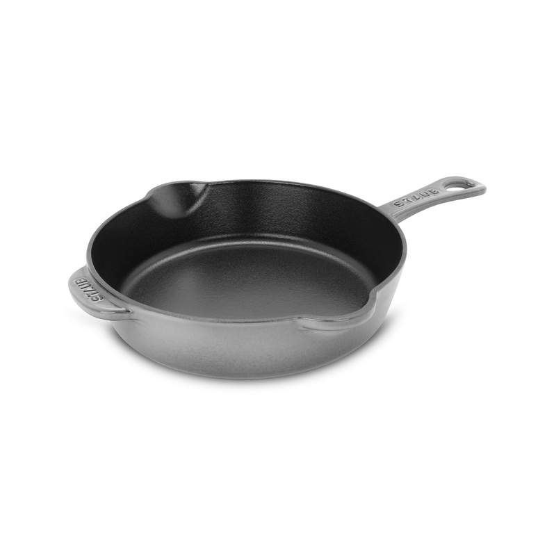Staub 8.5″ Graphite Gray Cast Iron Deep Traditional Skillet