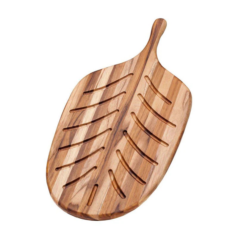 Teak Haus – Paddle bread and serving reversible board 16 x 9