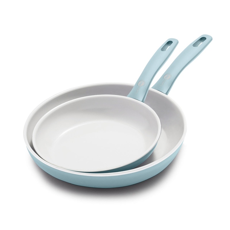 Dover Ceramic Nonstick 8″ and 10″ Frypan Set | Blue Haze