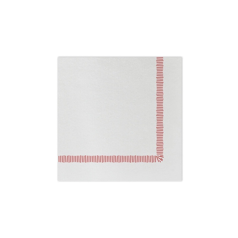 Papersoft Napkins, Fringe Red Cocktail (Pack/20)