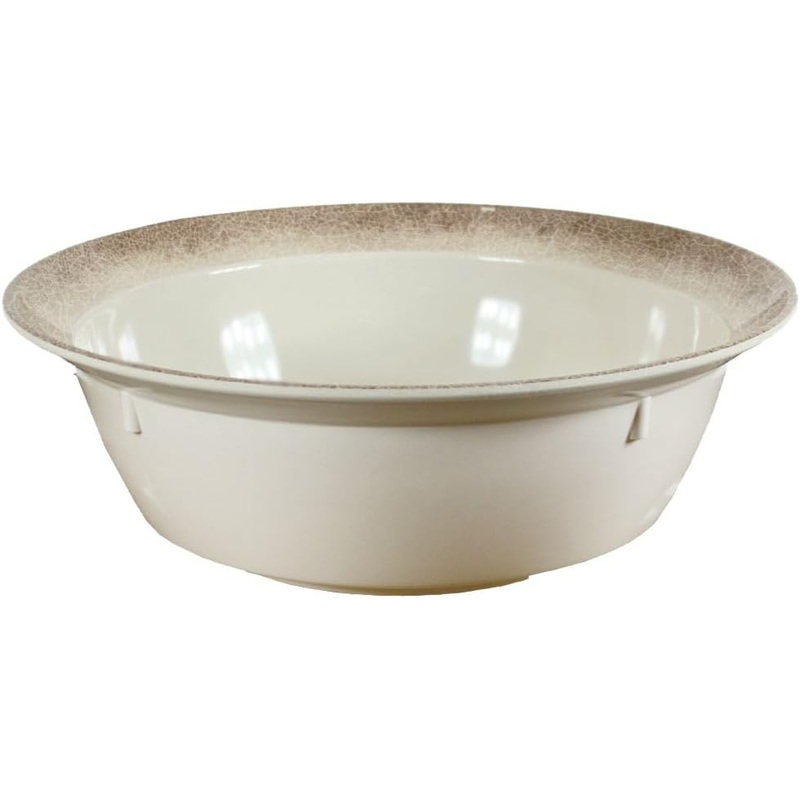 Serving Bowl Melamine – Dishwasher Safe Break-Resistant Dinnerware Serving Bowl Soup Bowl for Salads Rice Pasta Dessert Side Home Kitchen Restaurants
