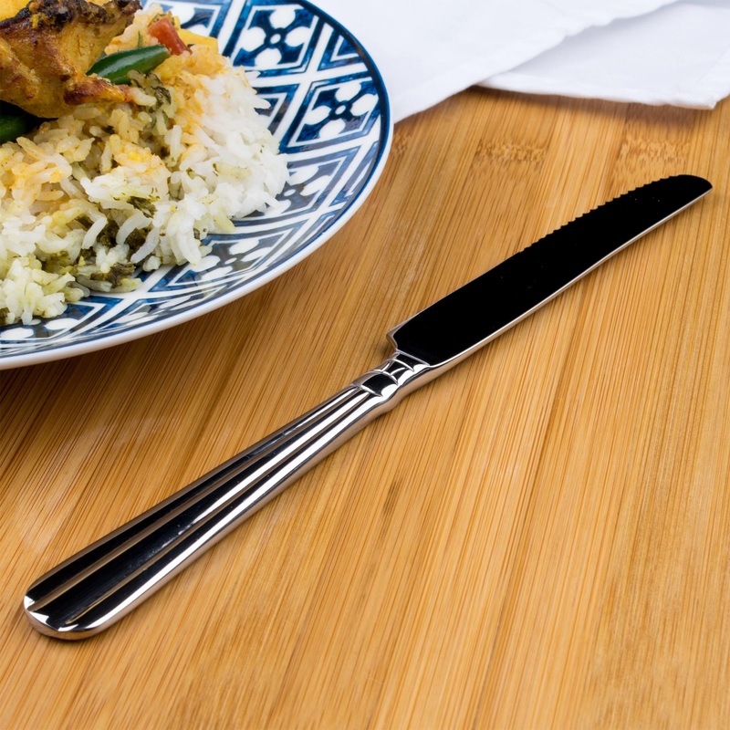 Acopa Harmony 9 7/16″ 18/8 Stainless Steel Heavy Weight Table Knife – 12/Pack