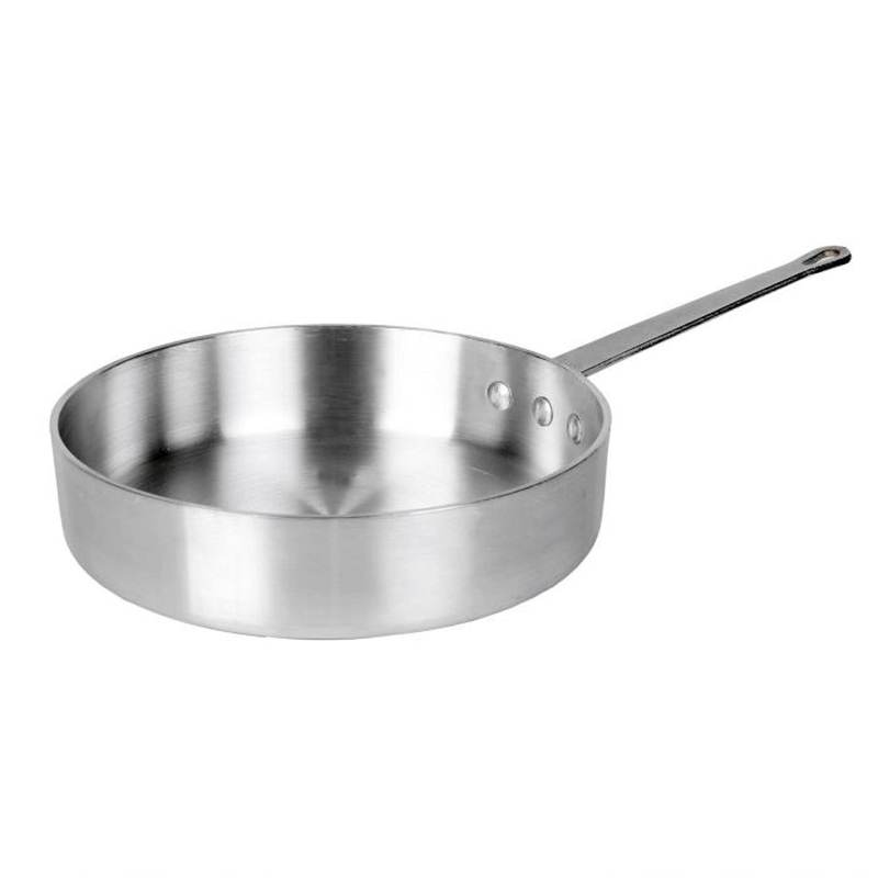 Aluminum 3.5mm Thickness Saut Pan and Aluminum Cover – Cooking Pan Chef Cooking Pan Frying Pan Skillet for Home and Restaurant Cookware NSF Certified Dishwasher Safe