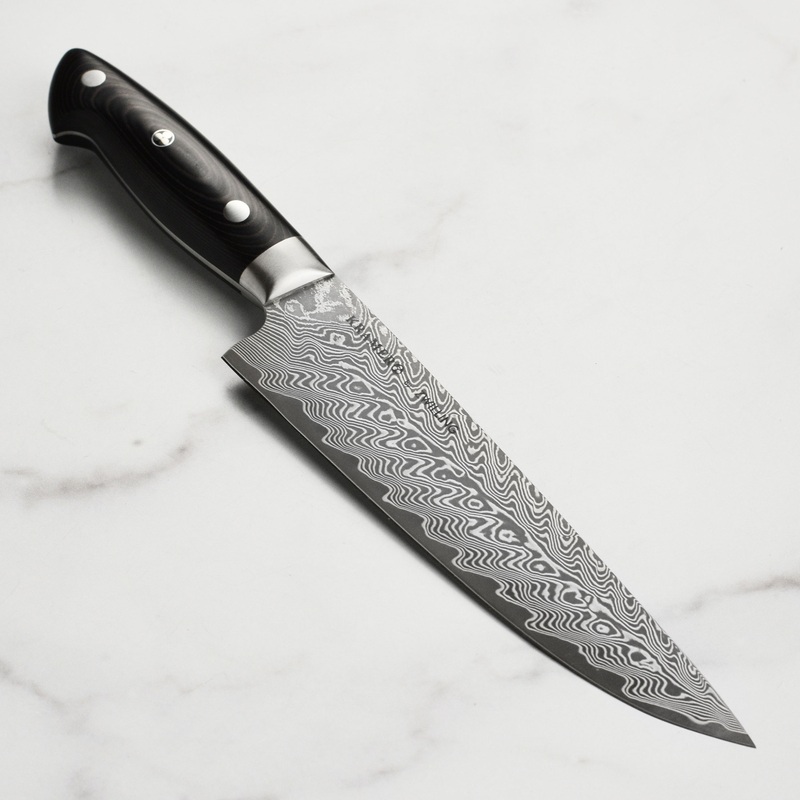 Kramer Stainless Damascus 8″ Narrow Chef’s Knife