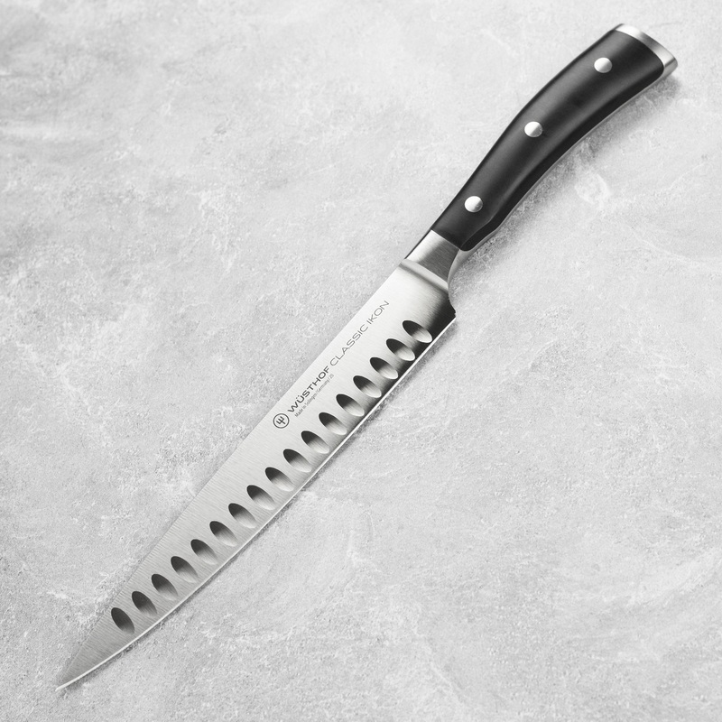 Wusthof Classic Ikon 8″ Hollow Edge Carving Knife