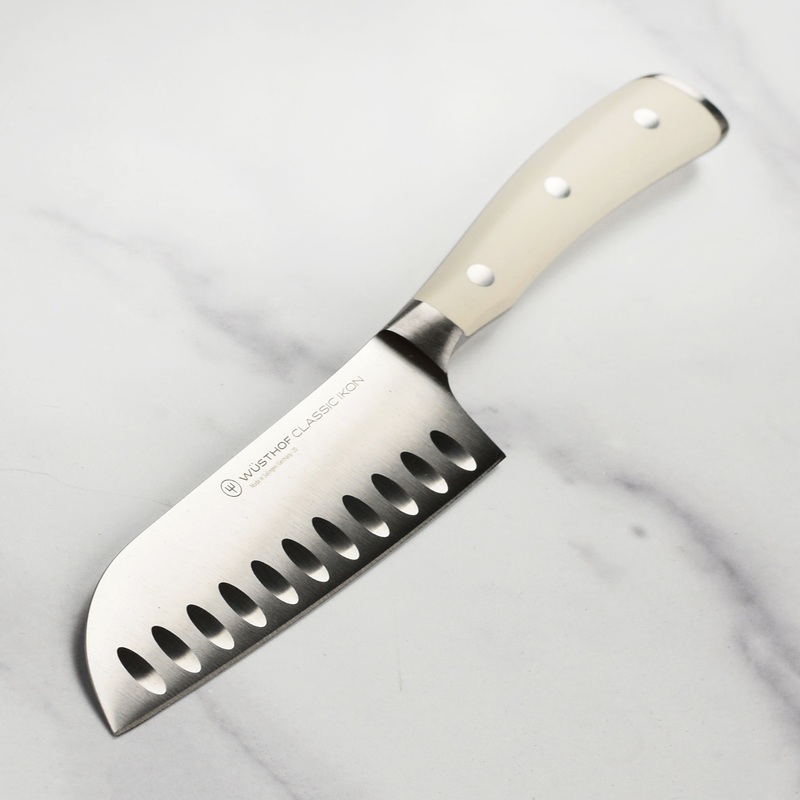 Wusthof Classic Ikon Creme 5″ Hollow Edge Santoku Knife