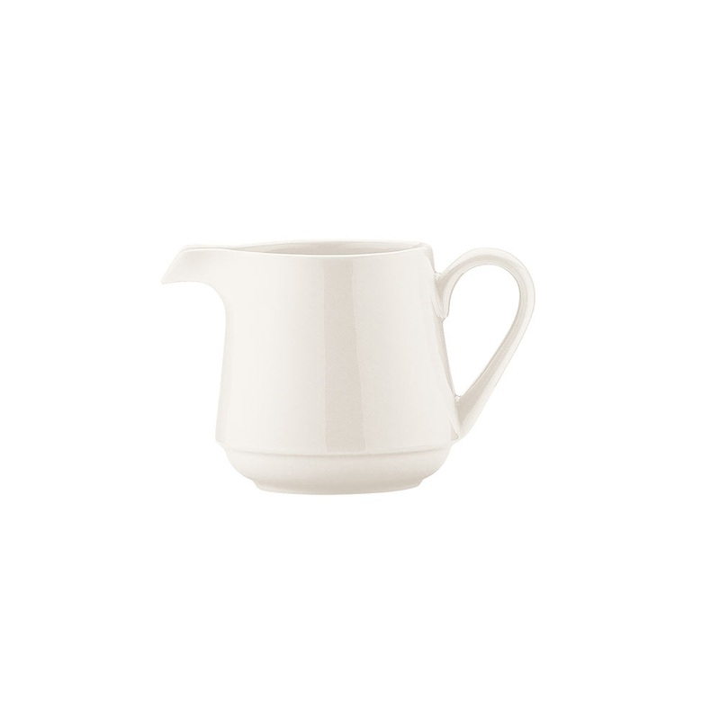 Banquet dia.2.25″ h:3″ 6 oz. Round Warm White Porcelain Creamer