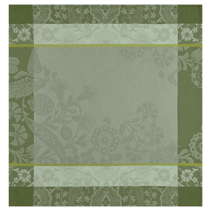 Le Jacquard Franais- Voyage Green Coated Cotton Napkin (23″ Sq, Set of 4)