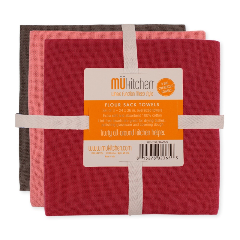 MU Kitchen- Flour Sack Towels- Winery