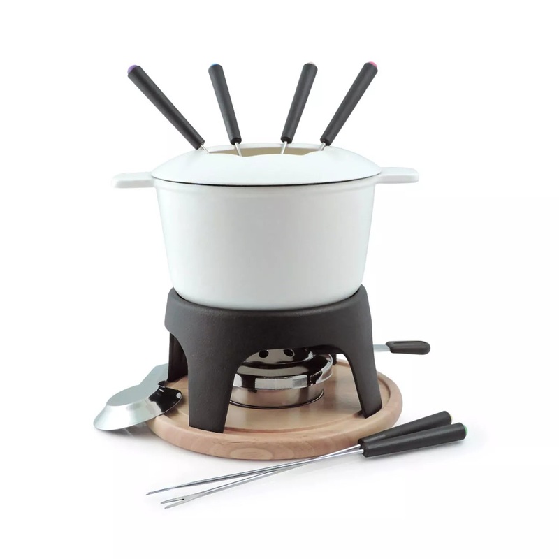 Swissmar Sierra 11 Pc Fondue Set – White