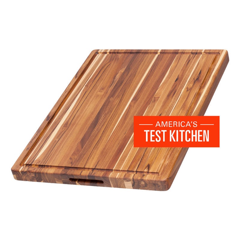 Teak Haus – PROFESSIONAL CARVING BOARD W/ JUICE CANAL 24 x 18 x 1.5 in