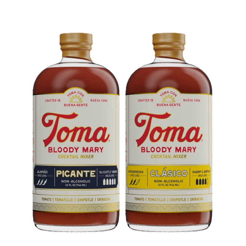 Toma Bloody Mary Picante/Clasico (32oz) 2-PACK by Toma Bloody Mary Mixers