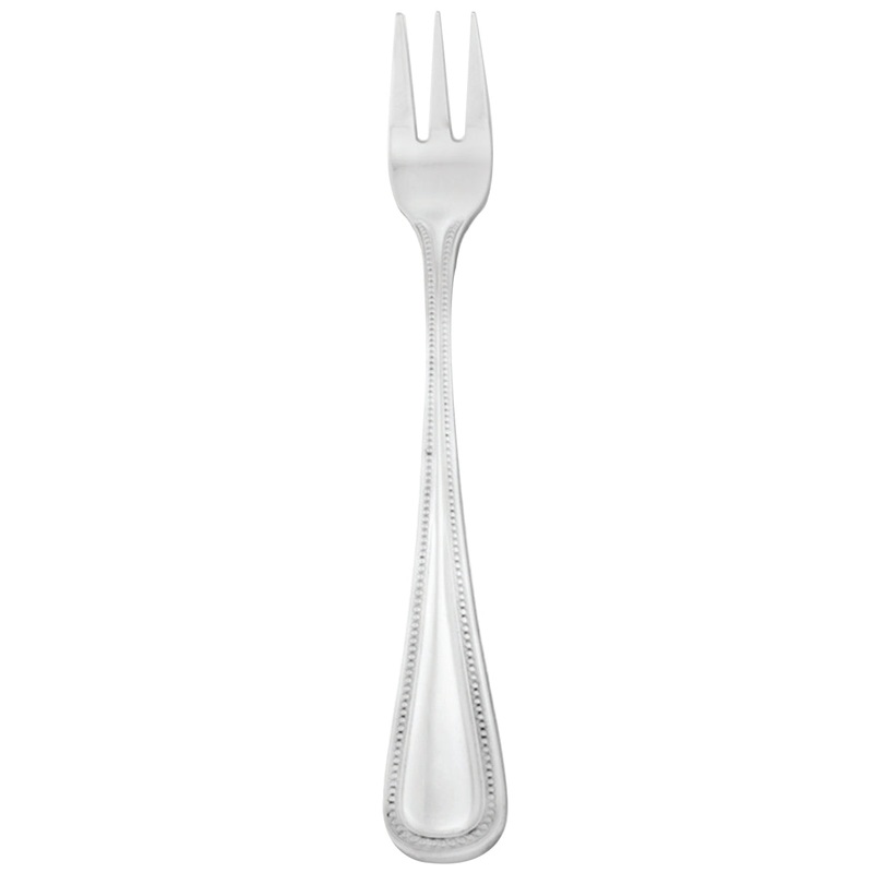 Walco 9215 Classic Bead 5 9/16″ 18/10 Stainless Steel Extra Heavy Weight Cocktail Fork – 12/Pack