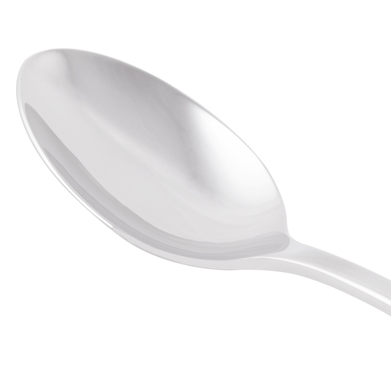 World Tableware 929 002 Quartet 7 1/4″ 18/8 Stainless Steel Extra Heavy Weight Dessert Spoon – 12/Pack