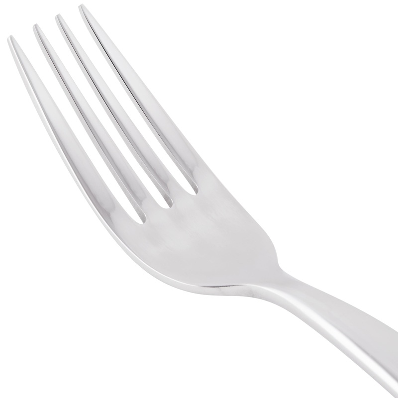 World Tableware 991 030 Esquire 18/8 Extra Heavy Weight Stainless Steel 7 3/8″ Utility / Dessert Fork – 12/Pack