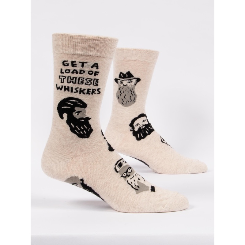 Blue Q Men’s Crew Socks – Get a Load of Those Whiskers