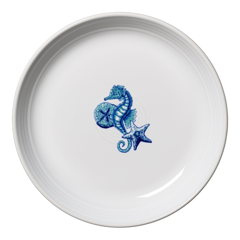 Coastal Seahorse Coupe 8 1/2 Inch Luncheon Bowl 26 OZ