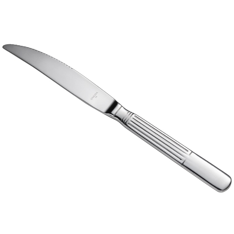 Oneida B986KSSF Athena 9″ 18/0 Stainless Steel Heavy Weight Steak Knife – 12/Pack