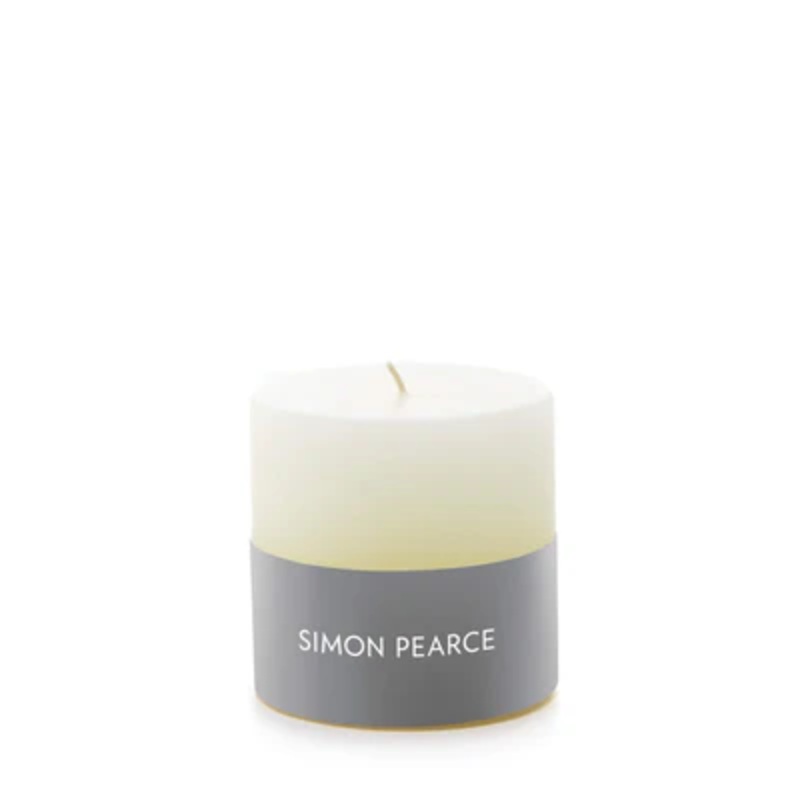 Simon Pearce Pillar Candle – Ivory 3″ x 3″