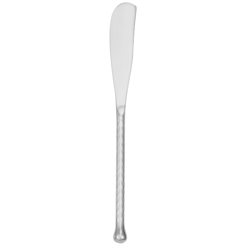 Walco RIP11 Riptide 8 5/8″ 18/10 Stainless Steel Extra Heavy Weight Solid Handle Butter Knife – 12/Pack