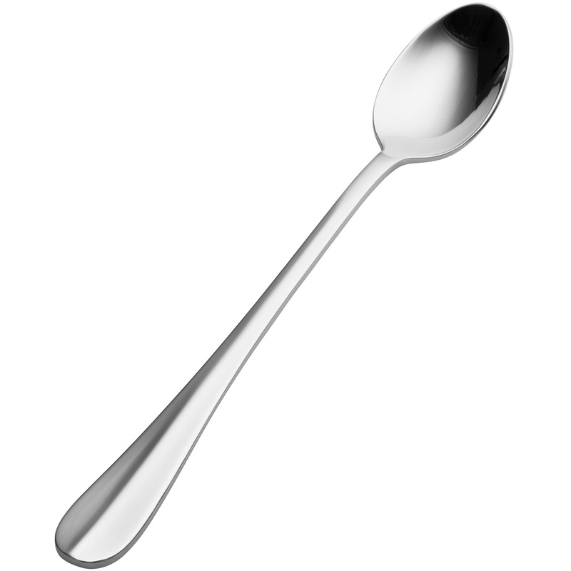 Bon Chef S102 Monroe 7 3/8″ 18/10 Stainless Steel Extra Heavy Iced Tea Spoon – 12/Pack