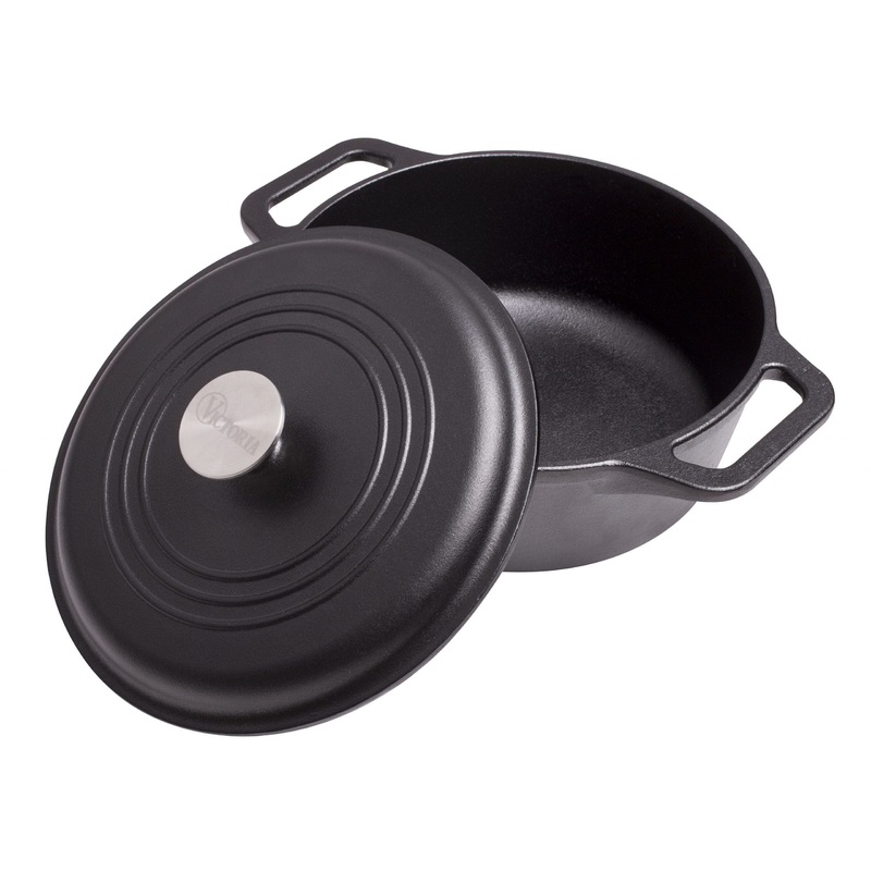 Cast Iron 4 Quart Dutch Oven with Lid by Victoria