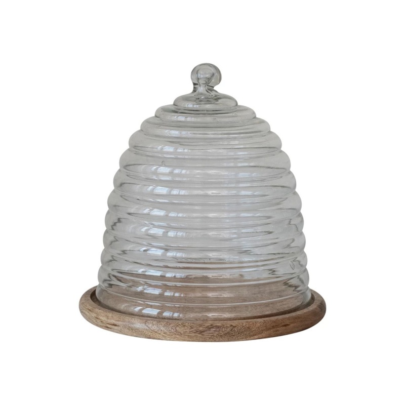 Glass Beehive Shaped Cloche