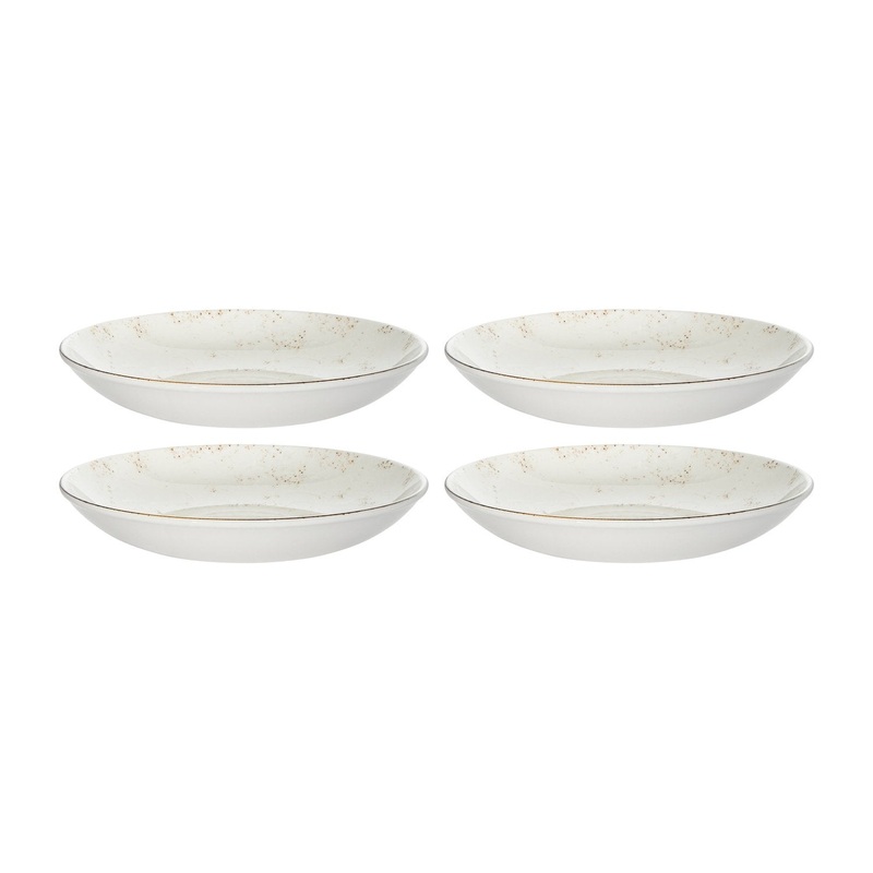 Grain dia.9″ h:2″ 34 oz. Round Decorated Porcelain Bowl (Set of 4)