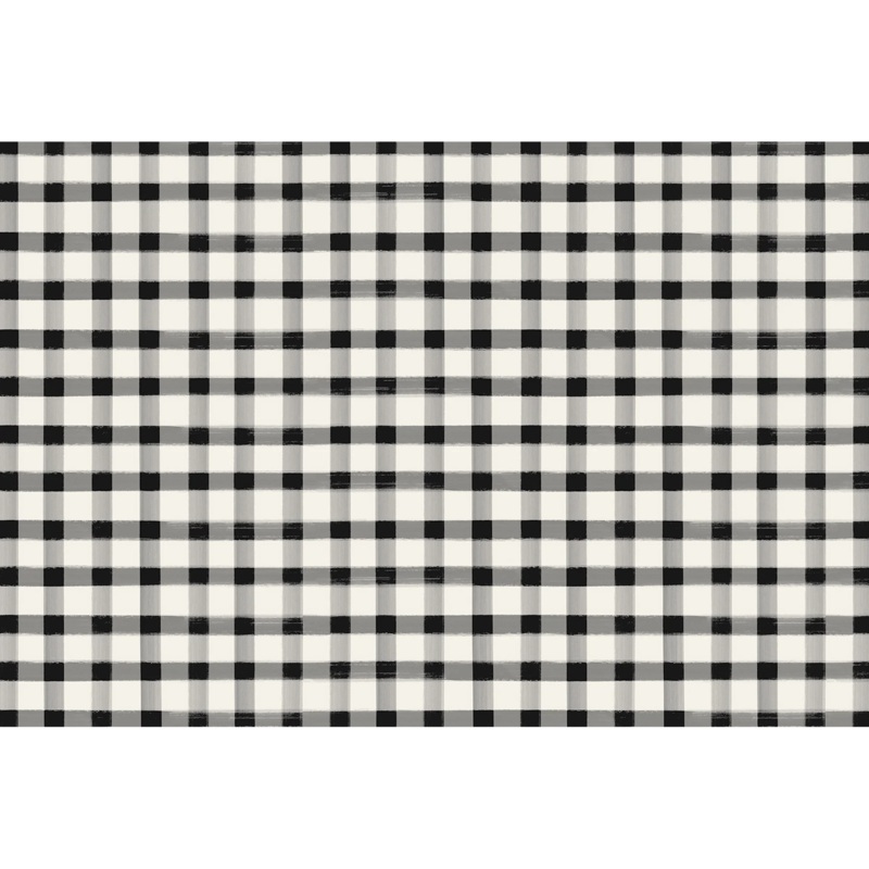 Hester & Cook Black Painted Check Placemat