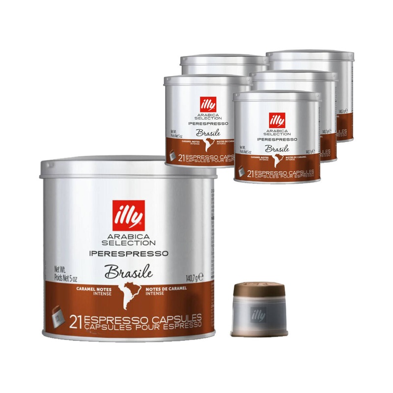 Illy Iperespresso Brasile Arabica Selection Espresso Capsules (Bulk Case of 126)
