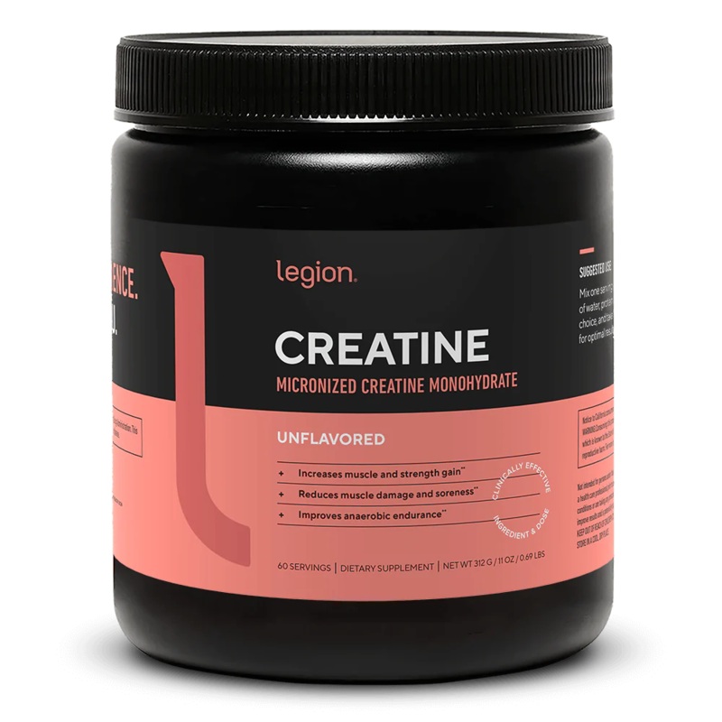 Micronized Creatine Monohydrate Supplement by Legion Supplements